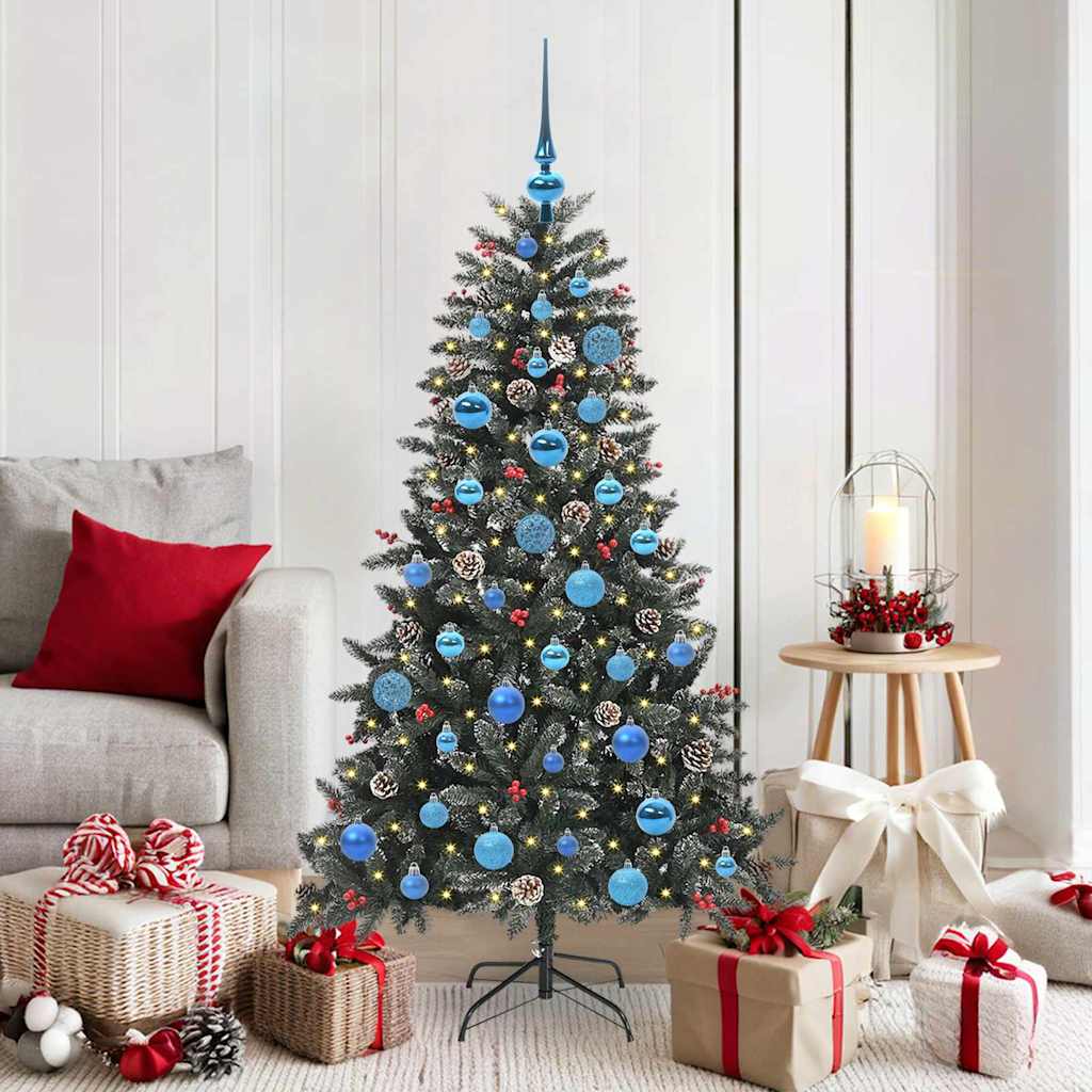Sapin de Noël artificiel avec 150 LED Vert 83.5 x 83.5 x 150 cm