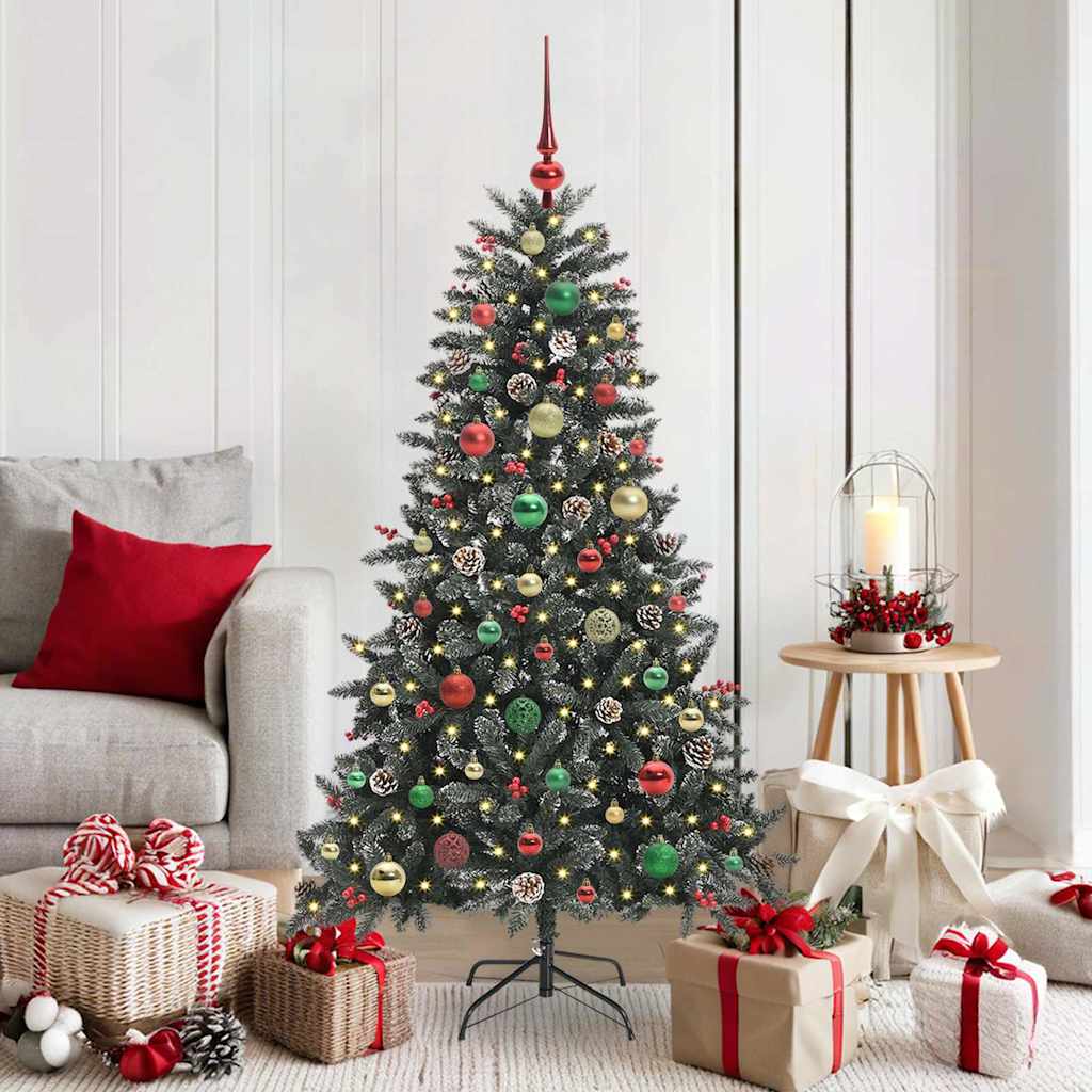 Sapin de Noël artificiel avec 150 LED Vert 83.5 x 83.5 x 150 cm