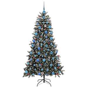 Umělý vánoční stromeček Zelená 180 cm PVC, plast a ocel - obrázek 3