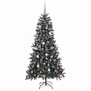 Umělý vánoční stromeček Zelená 210 cm PVC, plast a ocel - obrázek 5