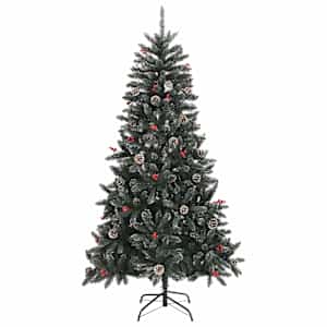 Umělý vánoční stromeček Zelená 210 cm PVC, plast a ocel - obrázek 6