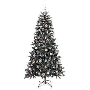 Umělý vánoční stromeček Zelená 210 cm PVC, plast a ocel - obrázek 4
