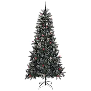 Umělý vánoční stromeček Zelená 240 cm PVC, plast a ocel - obrázek 4
