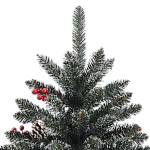 Umělý vánoční stromeček Zelená 240 cm PVC, plast a ocel - obrázek 10