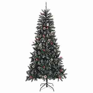Umělý vánoční stromeček Zelená 240 cm PVC, plast a ocel - obrázek 5