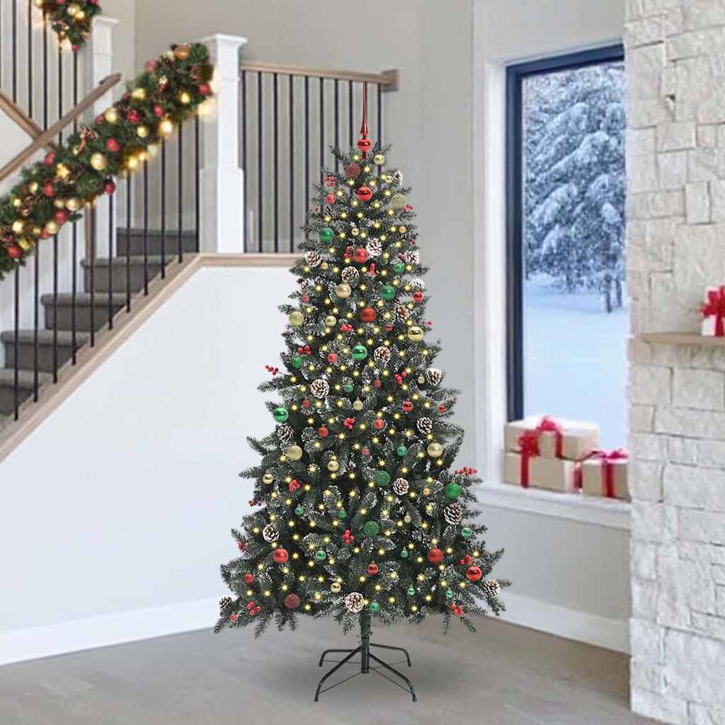 Sapin de Noël artificiel Vert 129,5 x 129,5 x 240 cm