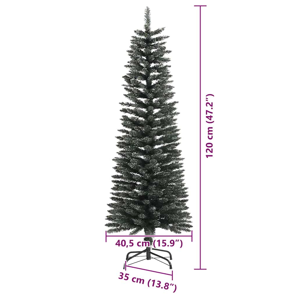 Umělý vánoční stromeček Zelená 120 cm PVC, plast a ocel - obrázek 19