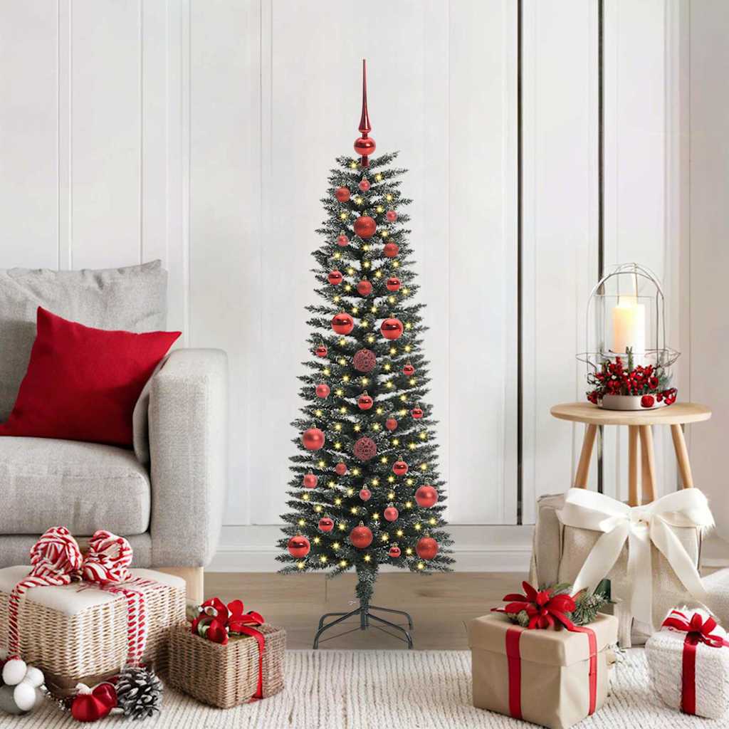Sapin de Noël artificiel avec 150 LED Vert 40,5 x 40,5 x 120 cm