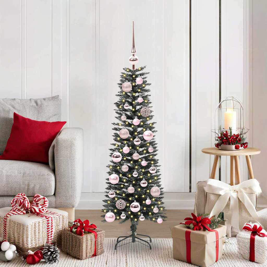 Sapin de Noël artificiel avec 150 LED Vert 40,5 x 40,5 x 120 cm