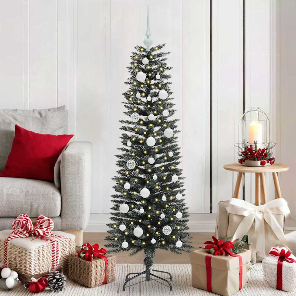 Sapin de Noël artificiel avec 150 LED Vert 40,5 x 40,5 x 120 cm