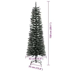 Umělý vánoční stromeček Zelená 150 cm PVC, plast a ocel - obrázek 18