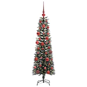 Umělý vánoční stromeček Zelená 150 cm PVC, plast a ocel - obrázek 3