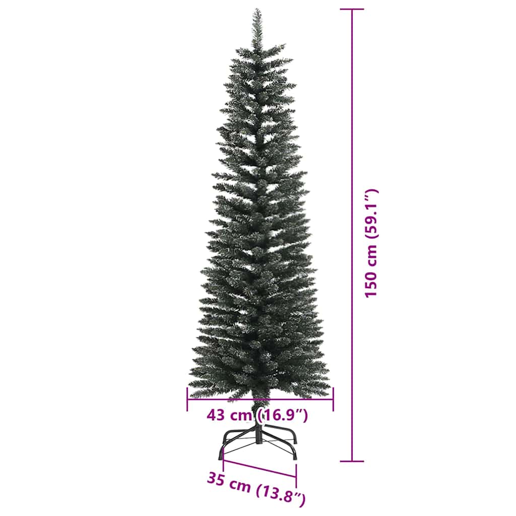 Umělý vánoční stromeček Zelená 150 cm PVC, plast a ocel - obrázek 14