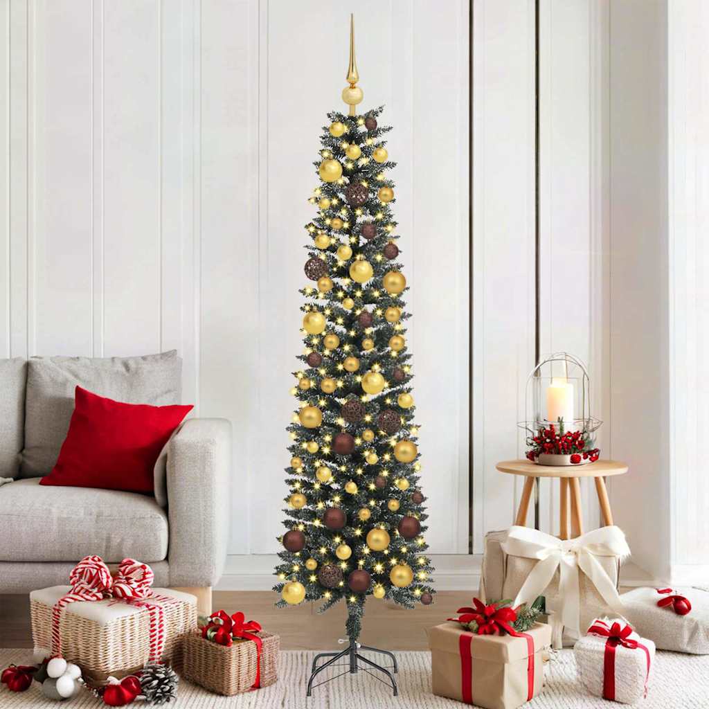 Árvore de Natal Artificial Verde 180 cm PVC, Plástico e