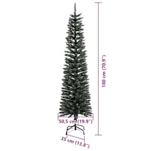 Umělý vánoční stromeček Zelená 180 cm PVC, plast a ocel - obrázek 15