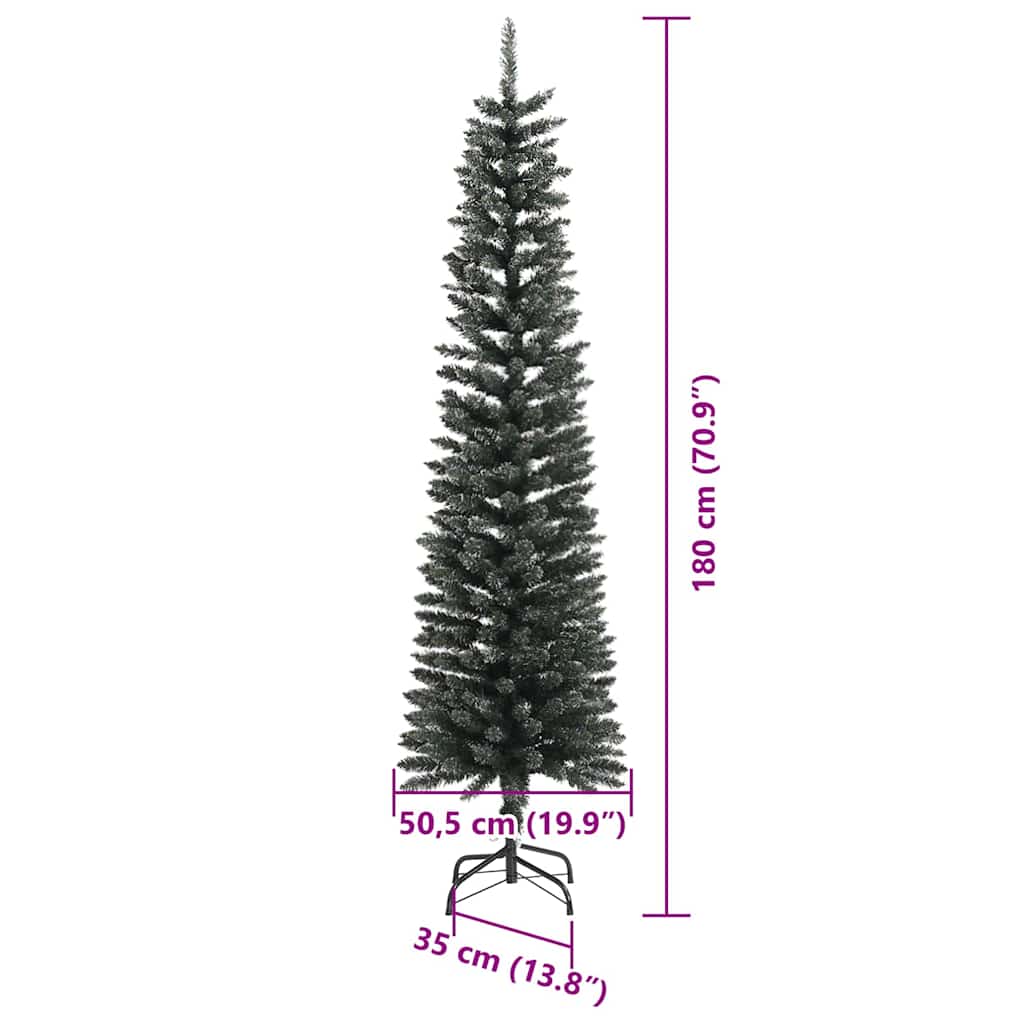 Umělý vánoční stromeček Zelená 180 cm PVC, plast a ocel - obrázek 15