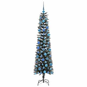 Umělý vánoční stromeček Zelená 180 cm PVC, plast a ocel - obrázek 4