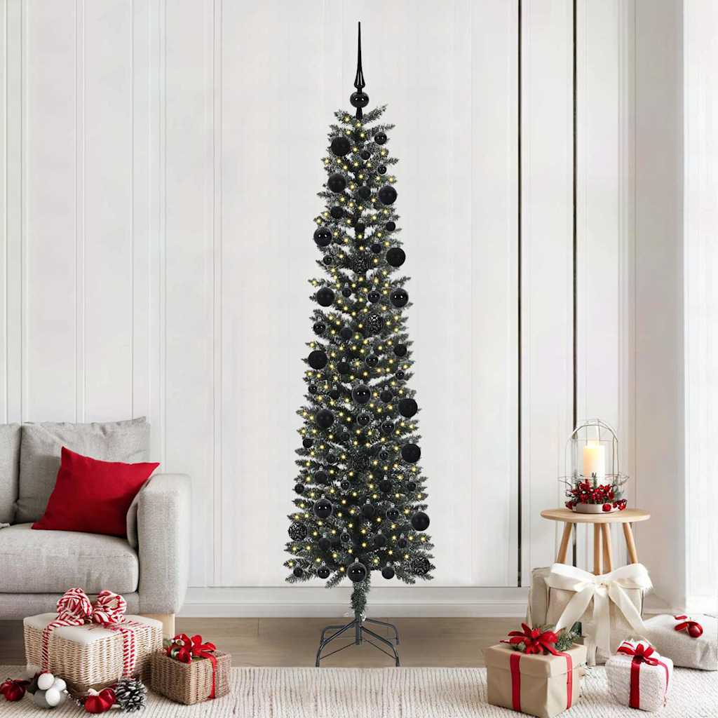 Sapin de Noël artificiel avec 300 LED Vert 58 x 58 x 210 cm
