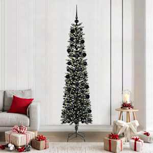 Umestno božično drevo Zelena 210 cm PVC, plastika in jeklo