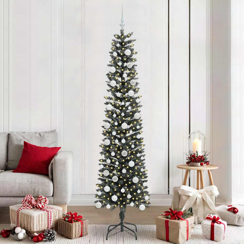 Sapin de Noël artificiel avec 300 LED Vert 58 x 58 x 210 cm