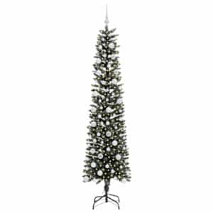 Umělý vánoční stromeček Zelená 210 cm PVC, plast a ocel - obrázek 3