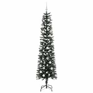 Umělý vánoční stromeček Zelená 210 cm PVC, plast a ocel - obrázek 4