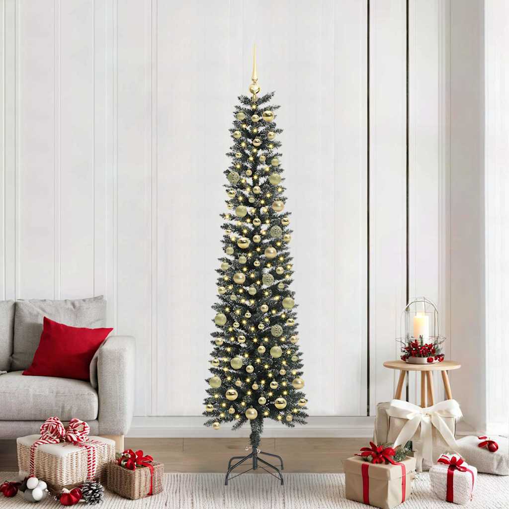 Sapin de Noël artificiel avec 300 LED Vert 58 x 58 x 210 cm
