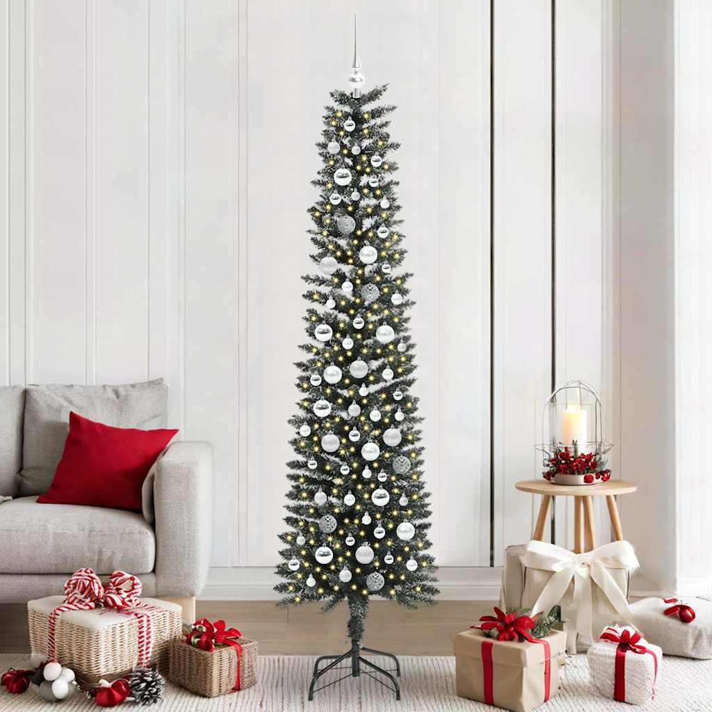 Sapin de Noël artificiel avec 300 LED Vert 58 x 58 x 210 cm