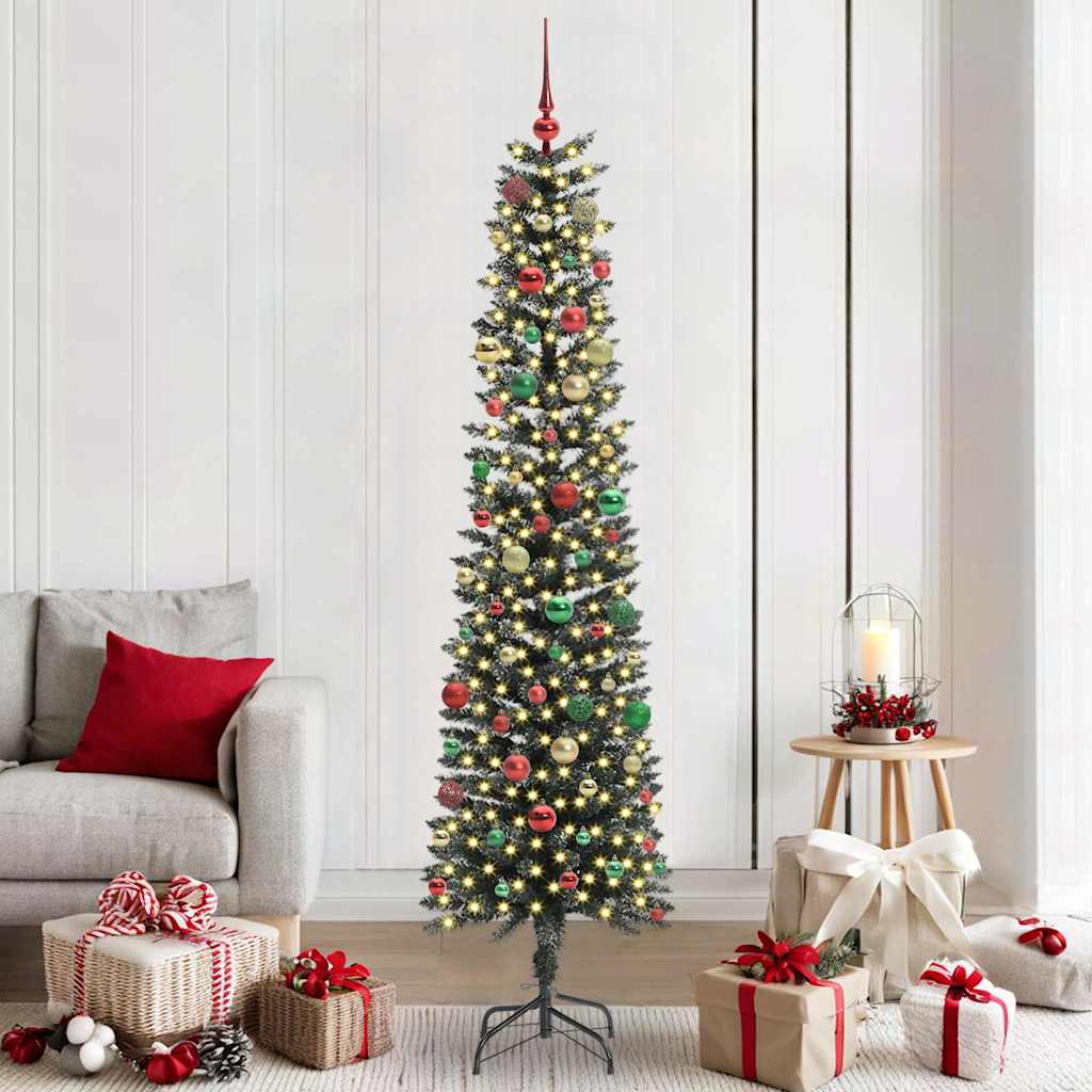 Sapin de Noël artificiel avec 300 LED Vert 58 x 58 x 210 cm