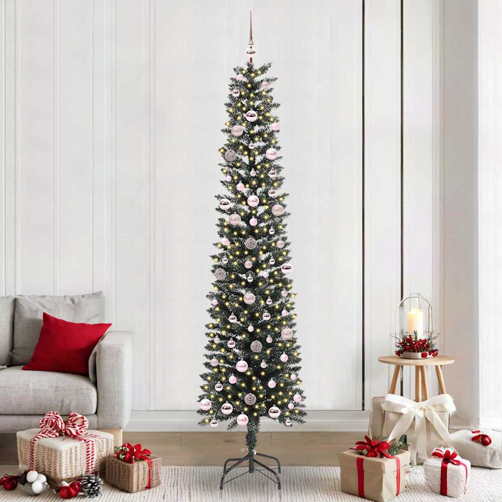 Sapin de Noël artificiel avec 300 LED Vert 58 x 58 x 240 cm