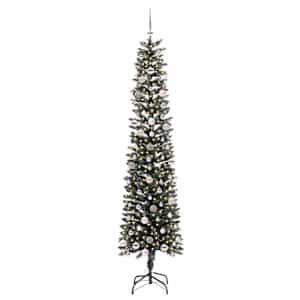 Umělý vánoční stromeček Zelená 240 cm PVC, plast a ocel - obrázek 3