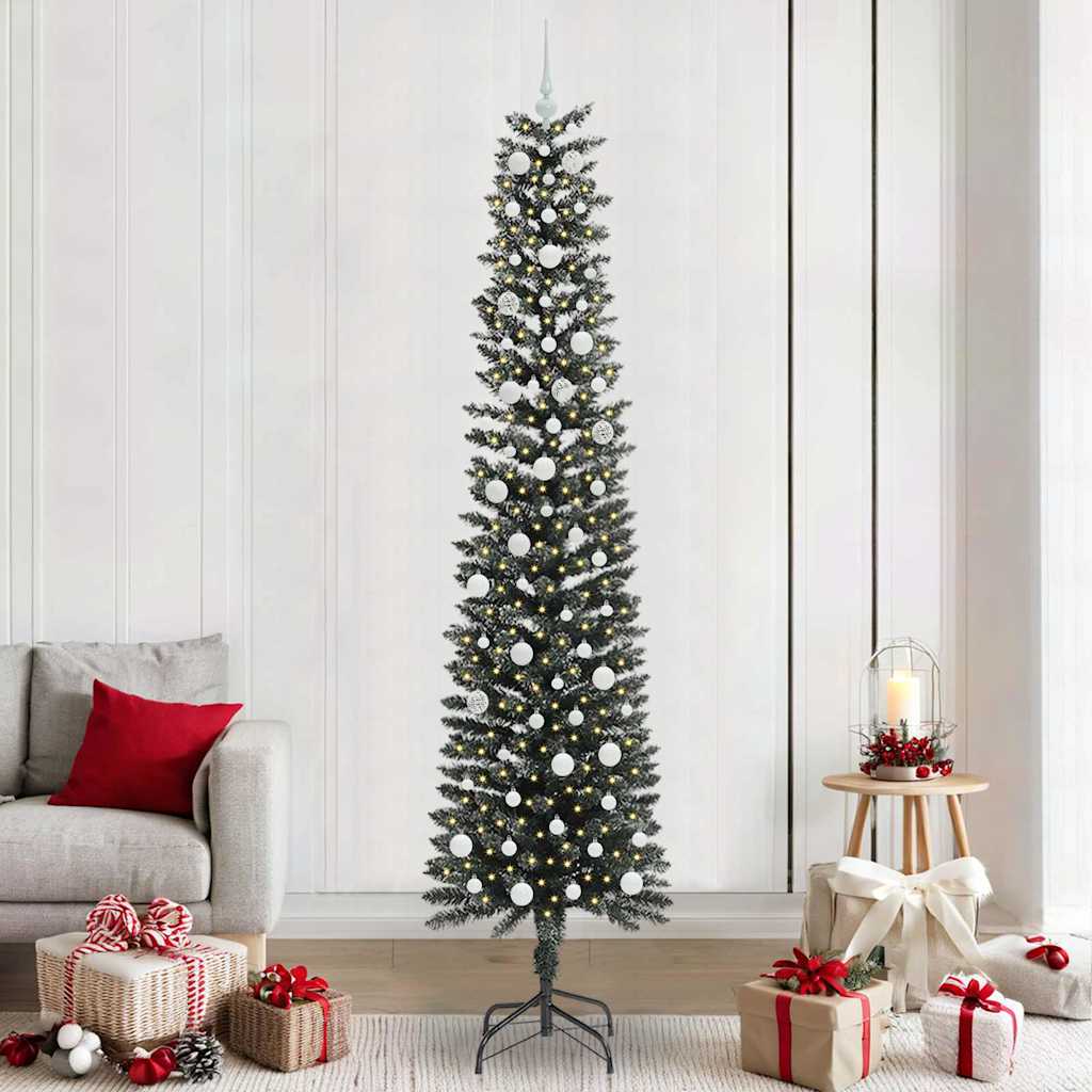 Sapin de Noël artificiel avec 300 LED Vert 58 x 58 x 240 cm