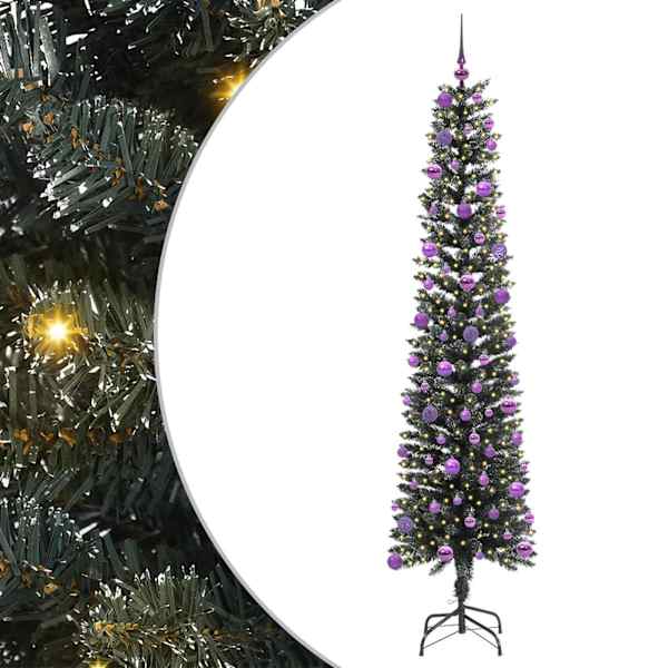 vidaXL Tehisj&otilde;ulupuu Roheline 240 cm PVC, Plastikk ja Teras