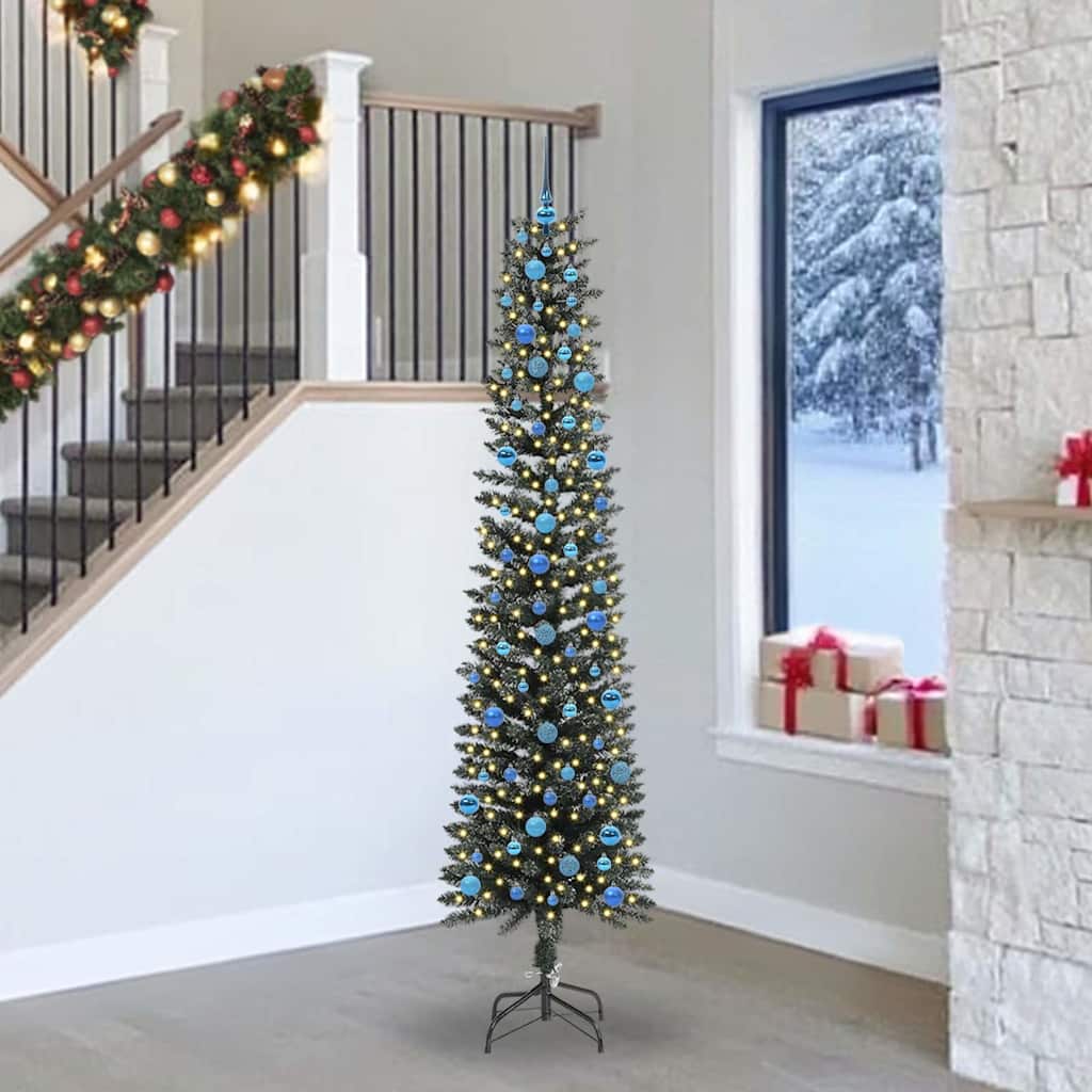 Sapin de Noël artificiel avec 300 LED Vert 58 x 58 x 240 cm