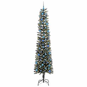 Umělý vánoční stromeček Zelená 240 cm PVC, plast a ocel - obrázek 3