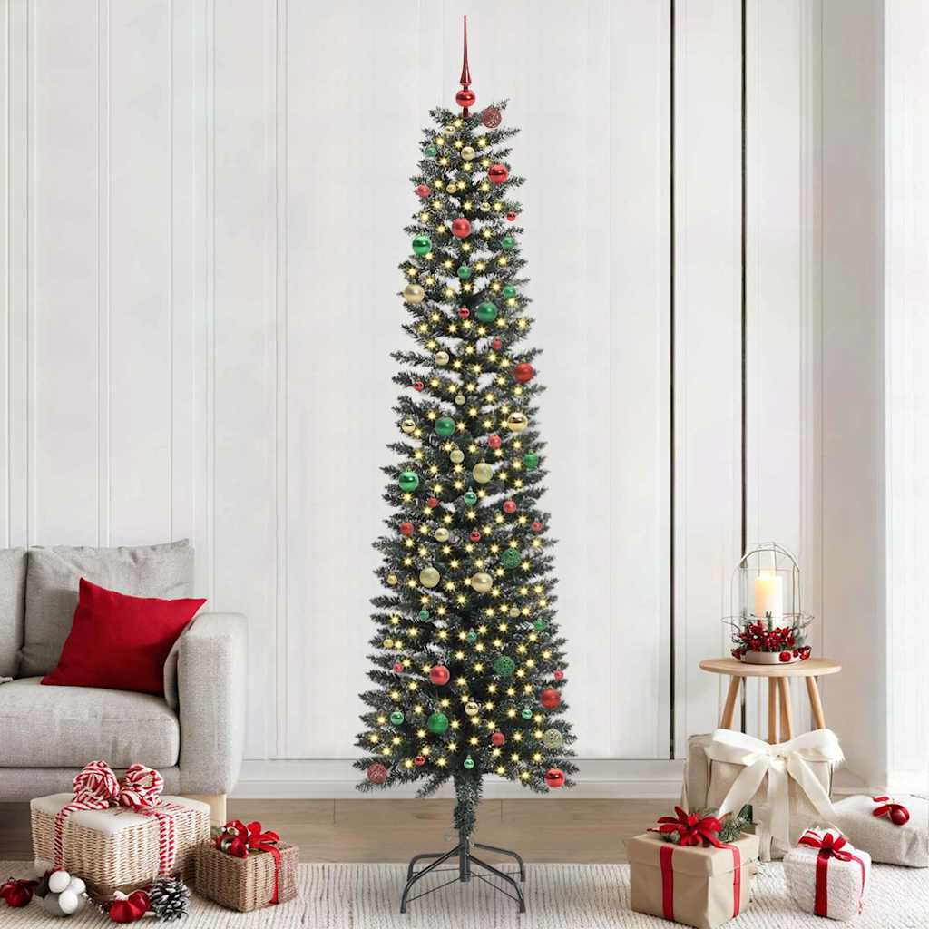 Sapin de Noël artificiel avec 300 LED Vert 58 x 58 x 240 cm