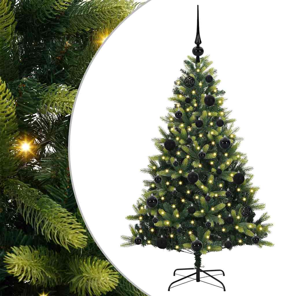 Thumbnail - vidaXL Künstlicher geflammter Weihnachtsbaum 150 LEDs Grün 120 cm