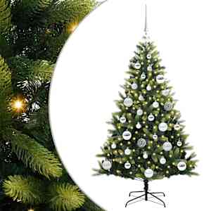 Umělý zavěšený vánoční stromeček 150 LED Zelená 120 cm PVC a PE - obrázek 2