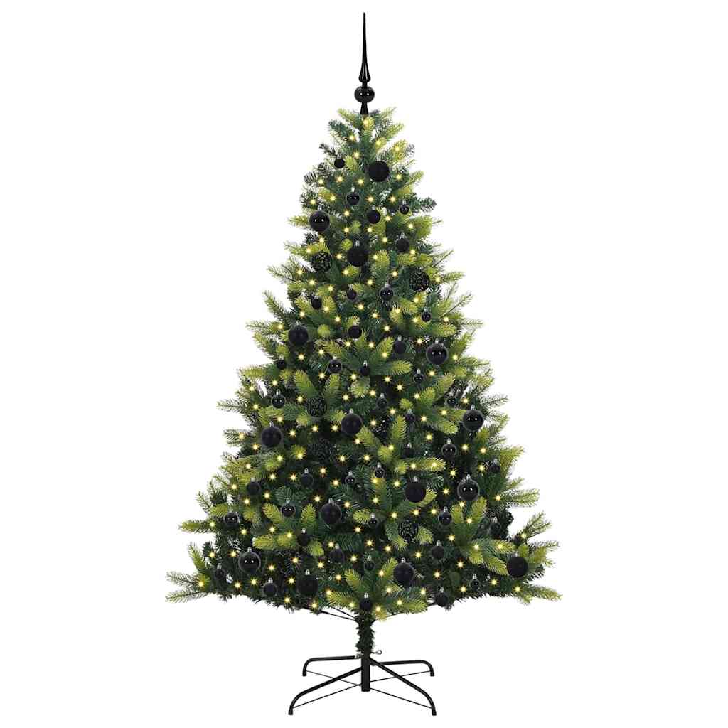 Thumbnail - vidaXL Künstlicher Klapp-Weihnachtsbaum mit 300 LEDs Grün 180 cm