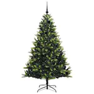 Umělý skládací vánoční stromeček 300 LED Zelená 180 cm PVC a PE - obrázek 4