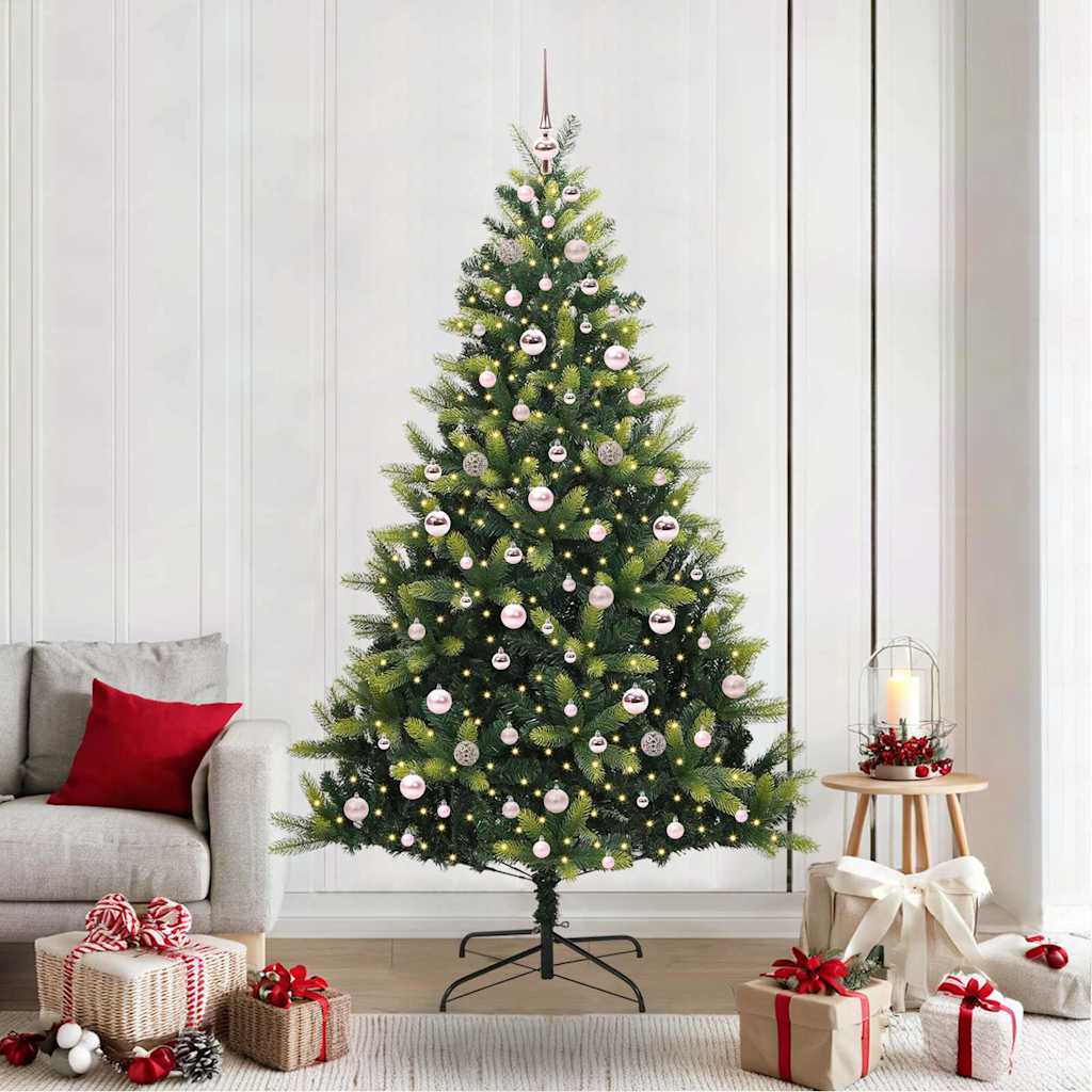 vidaXL Brad de Crăciun artificial cu crengi articulate și 300 LED-uri