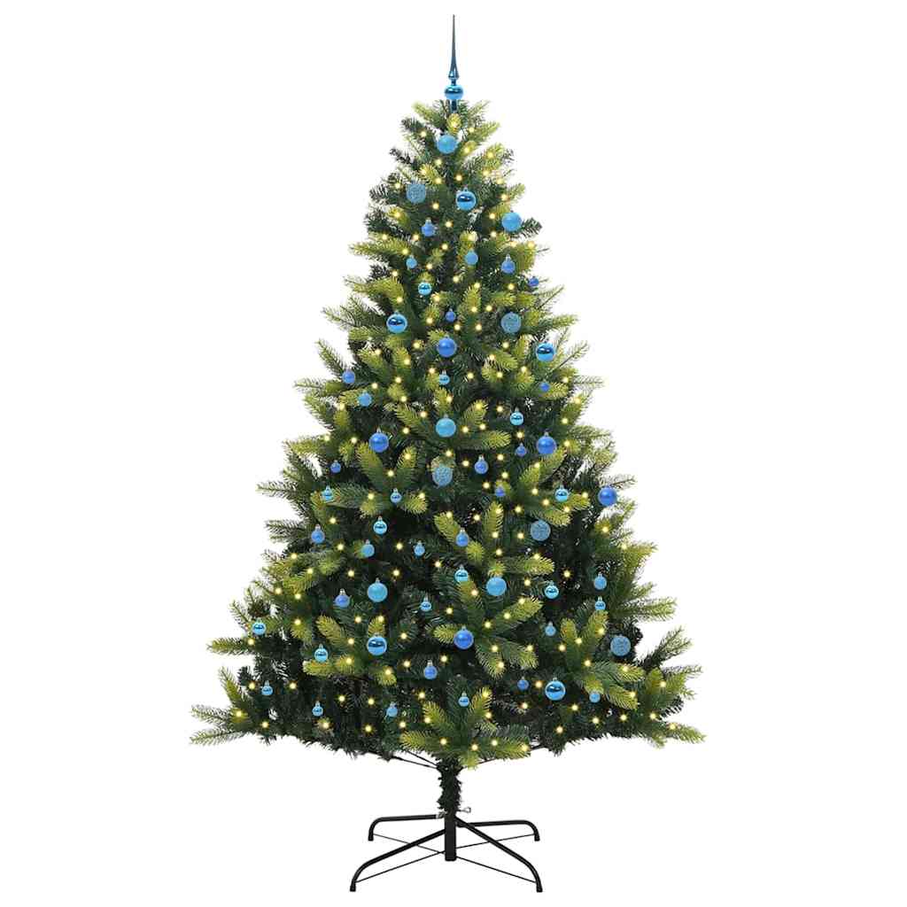 Thumbnail - vidaXL Künstlicher Klapp-Weihnachtsbaum mit 300 LEDs Grün 240 cm