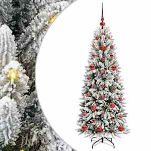 vidaXL Tehisj&otilde;ulupuu Valge 120 cm PVC ja plast ja teras ja PE