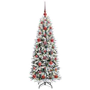 Umělý vánoční stromeček Bílá 120 cm PVC, plast, ocel a PE - obrázek 3