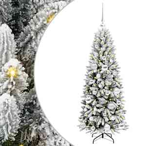 Umělý vánoční stromeček Bílá 120 cm PVC, plast, ocel a PE - obrázek 2