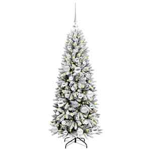 Umělý vánoční stromeček Bílá 120 cm PVC, plast, ocel a PE - obrázek 3