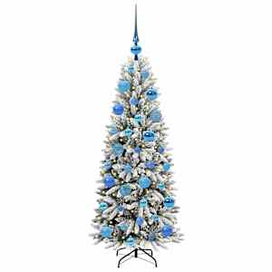 Umělý vánoční stromeček Bílá 120 cm PVC, plast, ocel a PE - obrázek 3