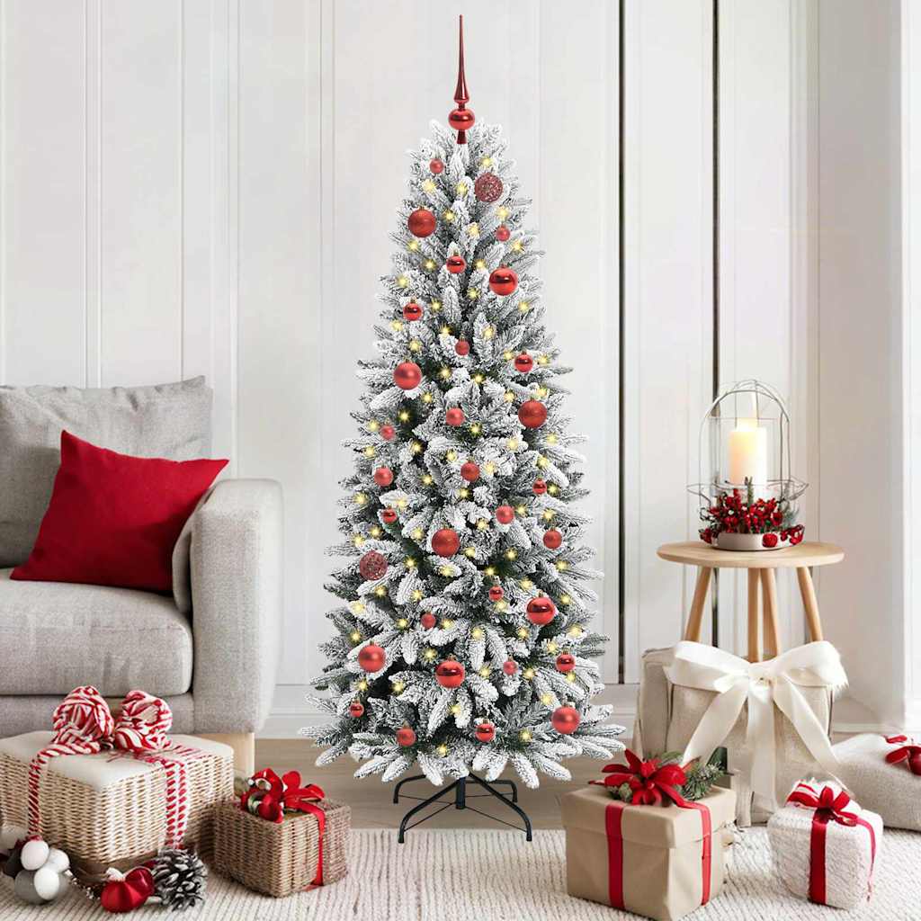 Sapin de Noël artificiel avec 150 LED Blanc 63 x 63 x 150 cm