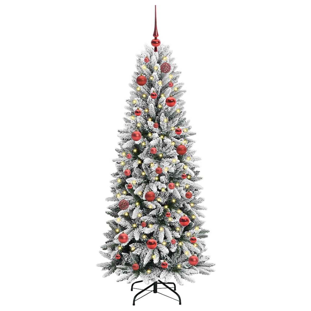 Thumbnail - vidaXL Künstlicher Weihnachtsbaum mit 150 LEDs Weiß 63 x 63 x 150 cm