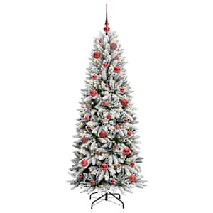 Umělý vánoční stromeček Bílá 150 cm PVC, plast, ocel a PE - obrázek 3